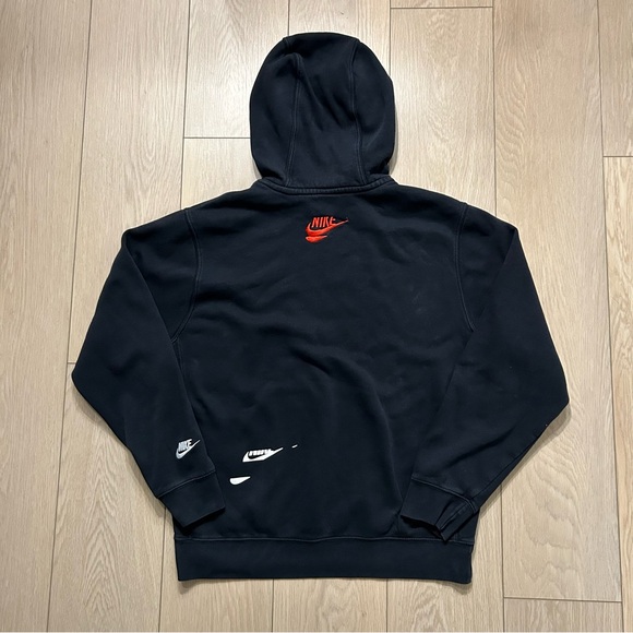 Nike Sportswear Sport Essentials+ Pullover Hoodie Black Blue Size Medium - Picture 2 of 7